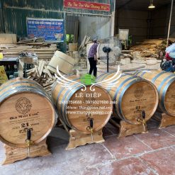 thùng ủ rượu gỗ 100l