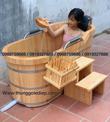 bồn tắm gỗ cao cấp