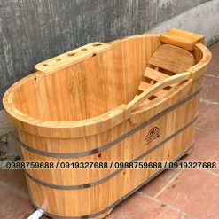 bồn tắm gỗ pơmu