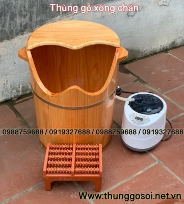 thùng xông chân gỗ giá rẻ