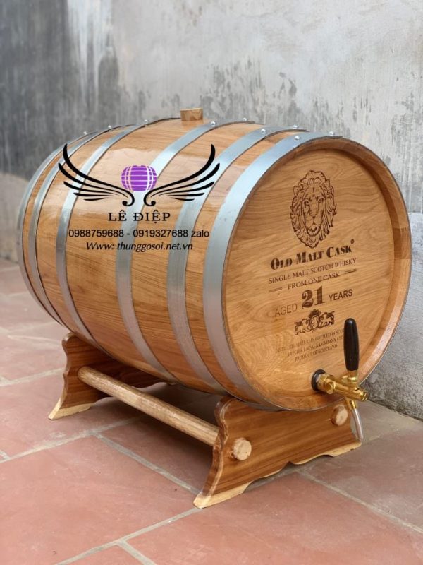 thùng rượu bằng gỗ sồi mỹ