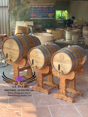thùng rượu gỗ sồi cao cấp